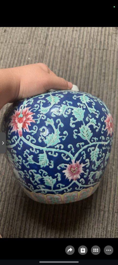 古玩陶瓷粉彩罐真品鑒賞圖