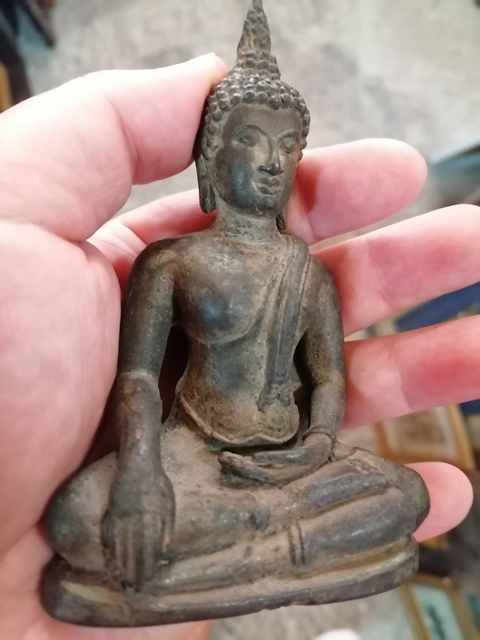 古玩銅器銅釋迦摩尼真品鑒賞圖