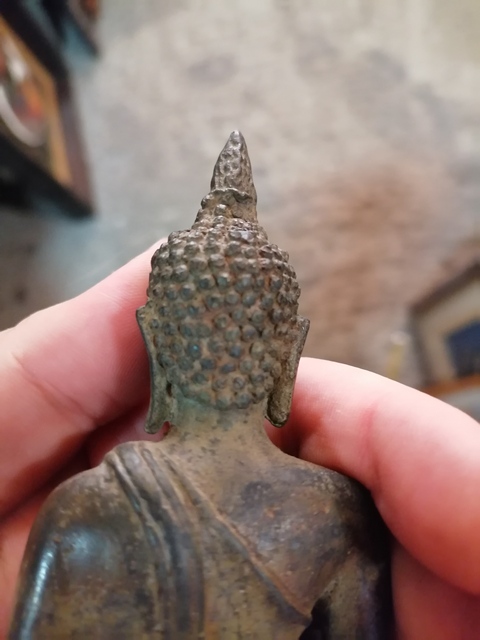 古玩銅器銅釋迦摩尼真品鑒賞圖