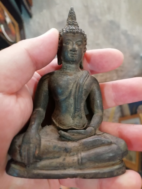 古玩銅器銅釋迦摩尼真品鑒賞圖