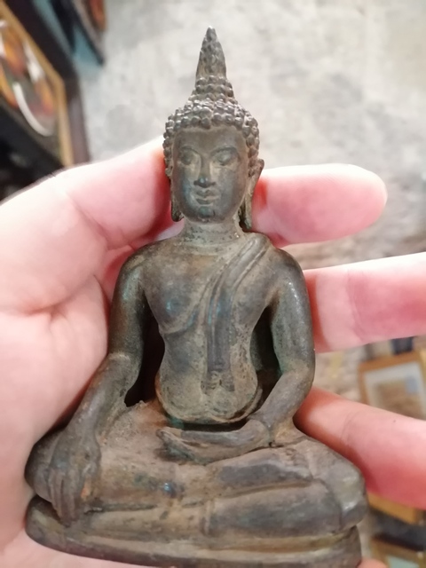 古玩銅器銅釋迦摩尼真品鑒賞圖