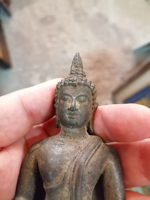 古玩銅器銅釋迦摩尼真品鑒賞圖