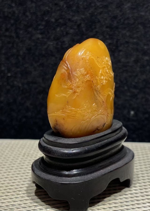 古玩雜項壽山田黃石擺件真品鑒賞圖