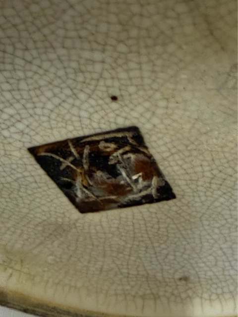 古玩陶瓷哥釉五彩瓶真品鑒賞圖