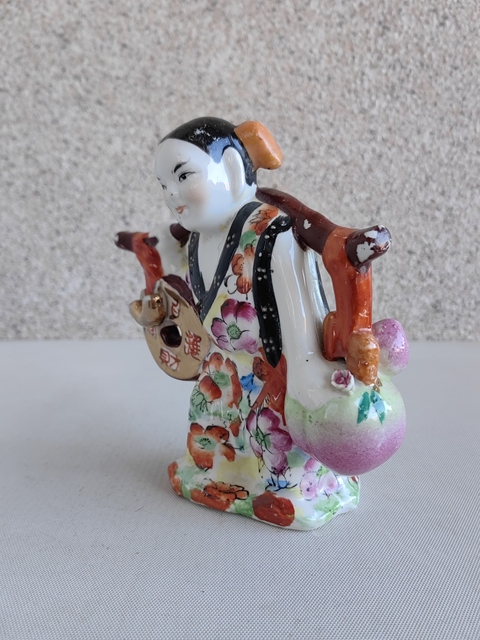 古玩陶瓷粉彩人物造像拍賣,當前價格298元