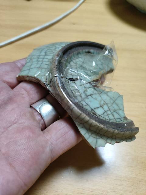 古玩陶瓷館藏級明代精品哥窯標本拍賣，當前價格880元
