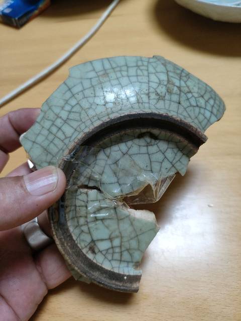 古玩陶瓷館藏級明代精品哥窯標本拍賣，當前價格880元