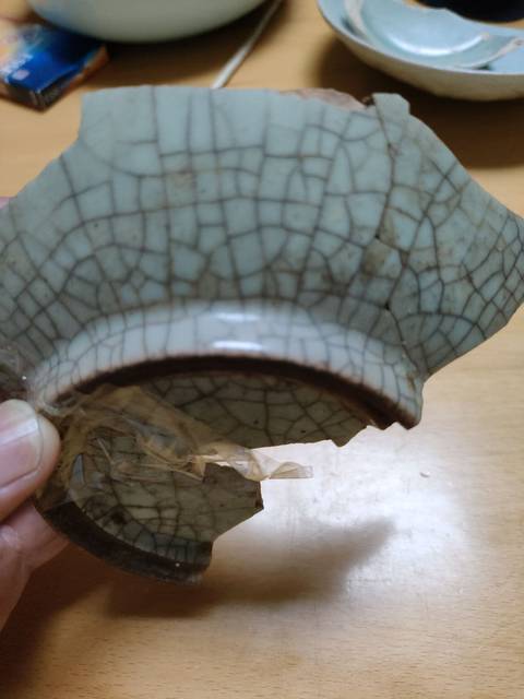 古玩陶瓷館藏級明代精品哥窯標本拍賣，當前價格880元