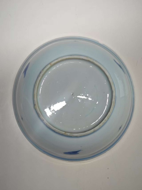 古玩陶瓷青花飛馬蘆雁圖淺盤真品鑒賞圖