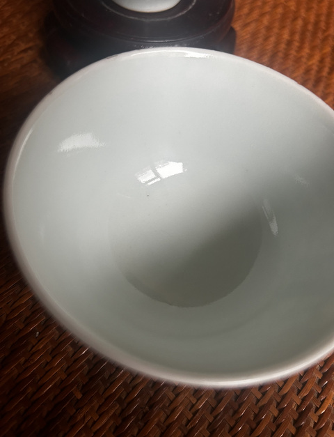 古玩陶瓷清 乾嘉纏枝花囍字紋青花蓋杯拍賣，當前價格1800元