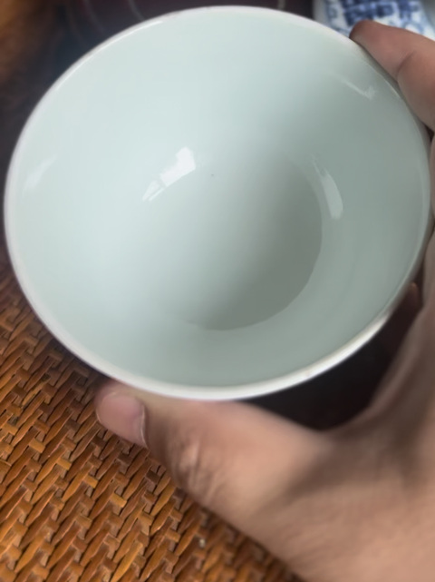 古玩陶瓷清 乾嘉纏枝花囍字紋青花蓋杯拍賣，當前價格1800元