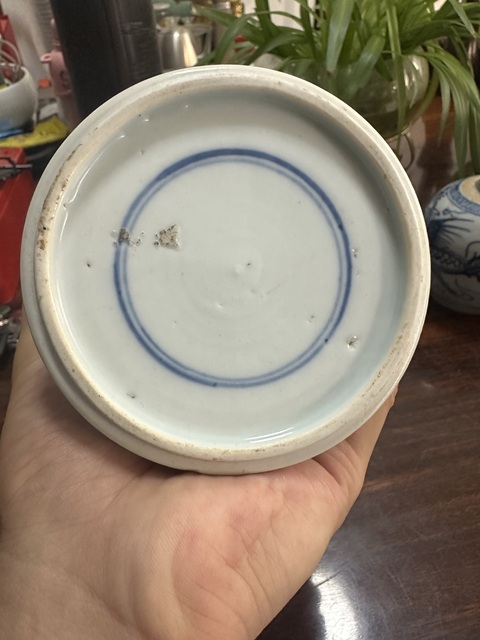 古玩陶瓷青花人物故事筆筒真品鑒賞圖