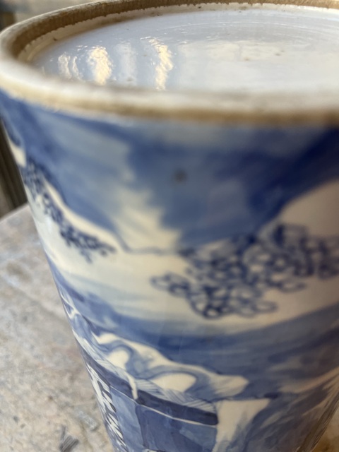 古玩陶瓷青花帽筒真品鑒賞圖