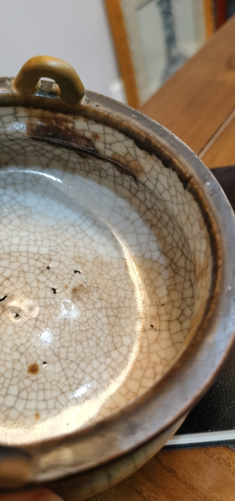 古玩陶瓷哥釉香爐真品鑒賞圖