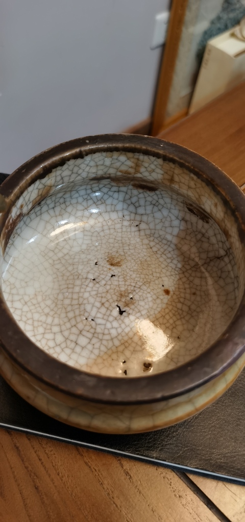 古玩陶瓷哥釉香爐真品鑒賞圖