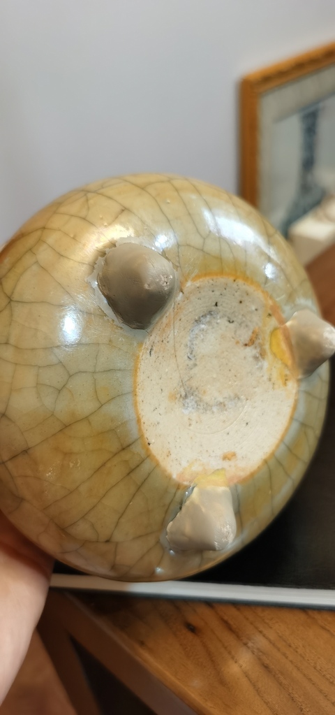 古玩陶瓷哥釉香爐真品鑒賞圖