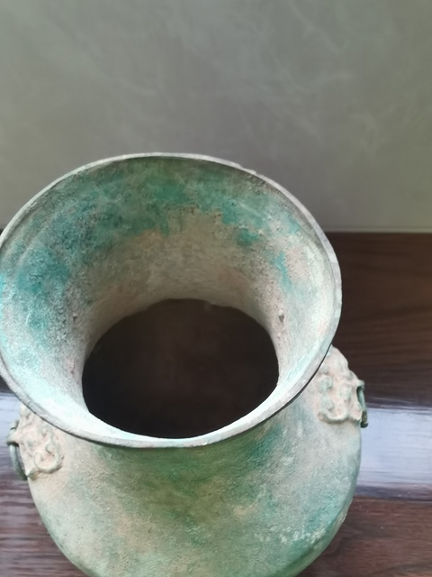 古玩銅器銅圓壺真品鑒賞圖