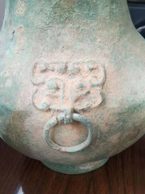 古玩銅器銅圓壺真品鑒賞圖