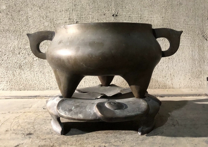 古玩銅器銅爐真品鑒賞圖