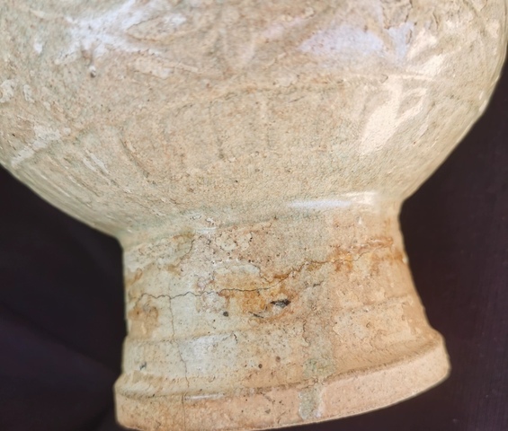 古玩陶瓷影青印花瓶真品鑒賞圖