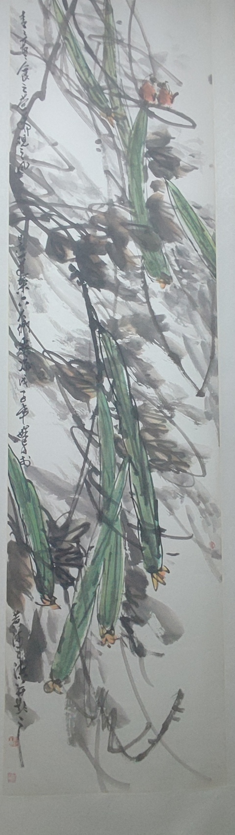 古玩字畫手工精裱名家燕姝旨 絲瓜拍賣，當(dāng)前價(jià)格10元
