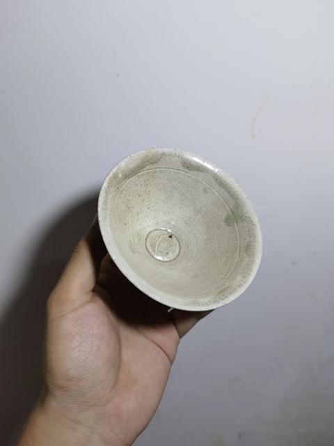 古玩陶瓷青白釉斗笠盞真品鑒賞圖