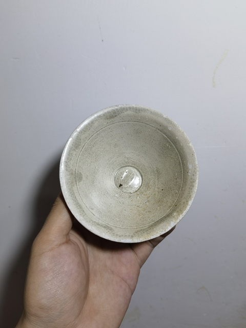古玩陶瓷青白釉斗笠盞真品鑒賞圖