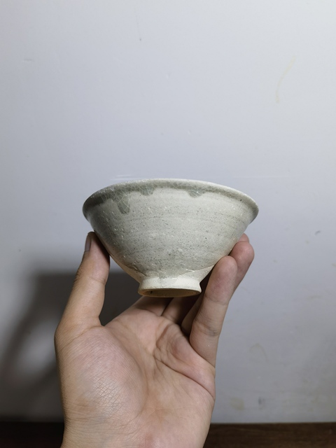 古玩陶瓷青白釉斗笠盞真品鑒賞圖