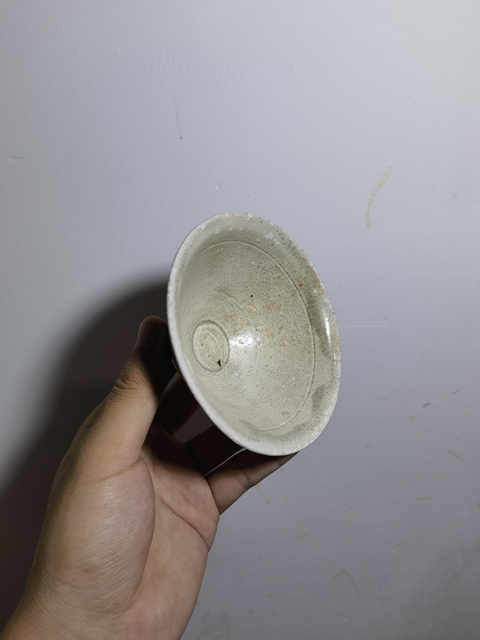 古玩陶瓷青白釉斗笠盞真品鑒賞圖