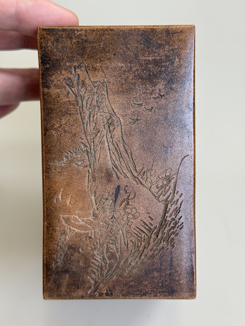古玩雜項紫砂筆筒真品鑒賞圖