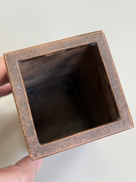 古玩雜項紫砂筆筒真品鑒賞圖