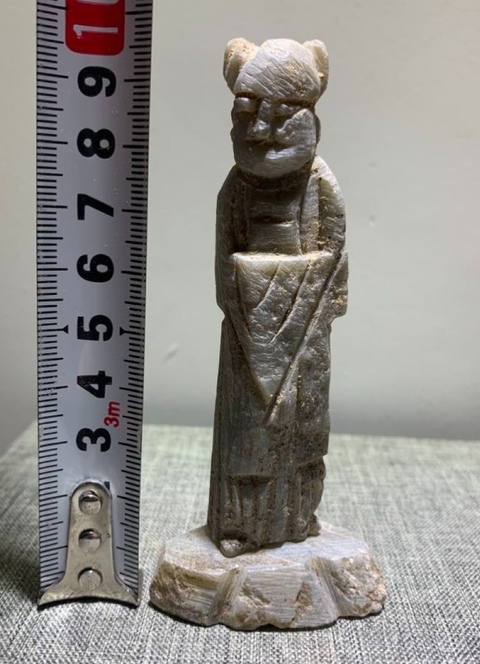 古玩玉器滑石童子真品鑒賞圖