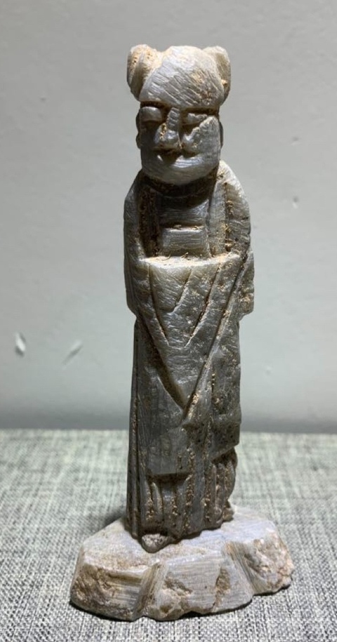 古玩玉器滑石童子真品鑒賞圖