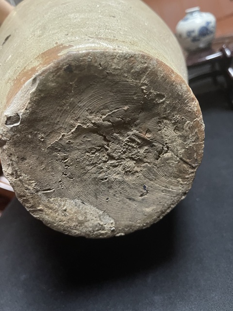 古玩陶瓷白地黑花紋罐真品鑒賞圖