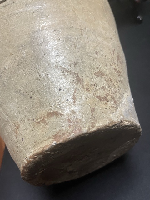 古玩陶瓷白地黑花紋罐真品鑒賞圖