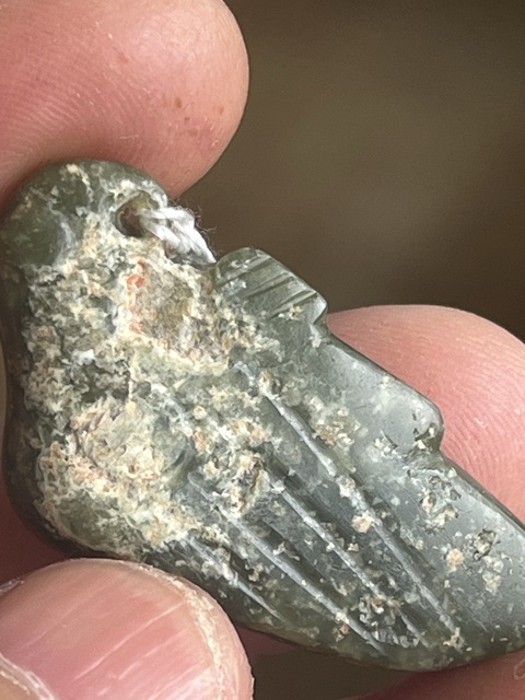 古玩玉器仿古做舊玉鳥型件真品鑒賞圖