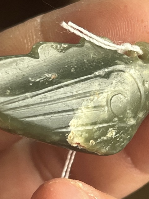 古玩玉器仿古做舊玉鳥型件真品鑒賞圖