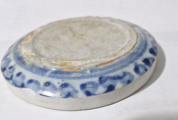 古玩陶瓷青花游魚紋標本真品鑒賞圖