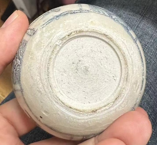 古玩陶瓷安南窯青花粉盒真品鑒賞圖