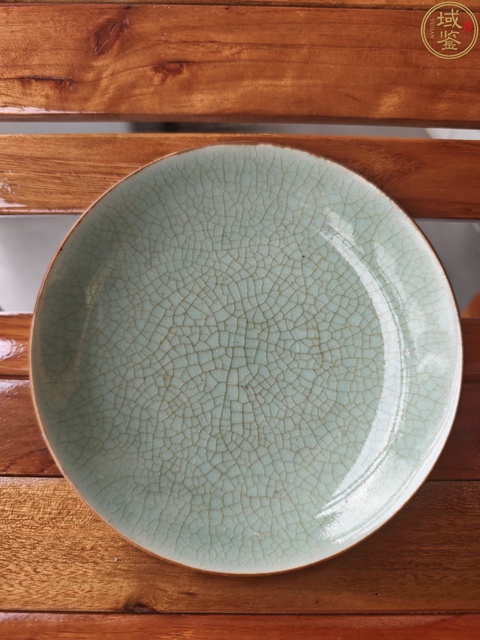 古玩陶瓷清早期郎窯綠釉盤拍賣,當(dāng)前價(jià)格13000元