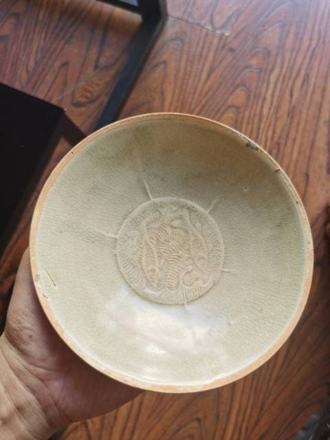 古玩陶瓷青白釉雙魚碗真品鑒賞圖