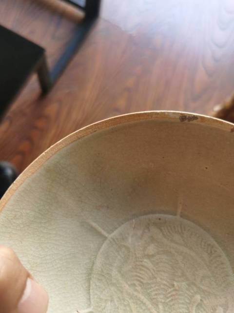 古玩陶瓷青白釉雙魚碗真品鑒賞圖