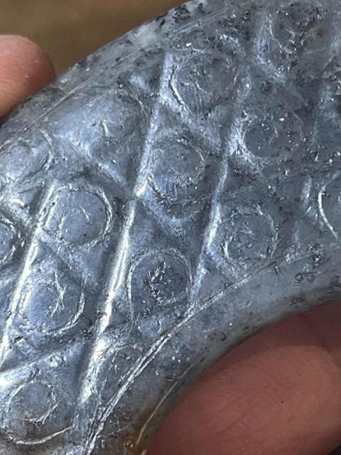 古玩玉器做舊仿漢代“谷紋玉璧”真品鑒賞圖