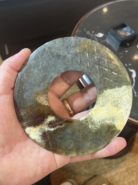古玩玉器做舊仿漢代“谷紋玉璧”真品鑒賞圖