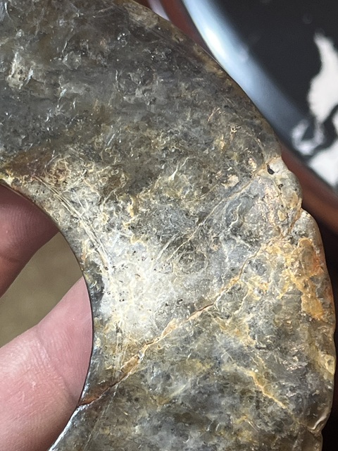 古玩玉器做舊仿漢代“谷紋玉璧”真品鑒賞圖