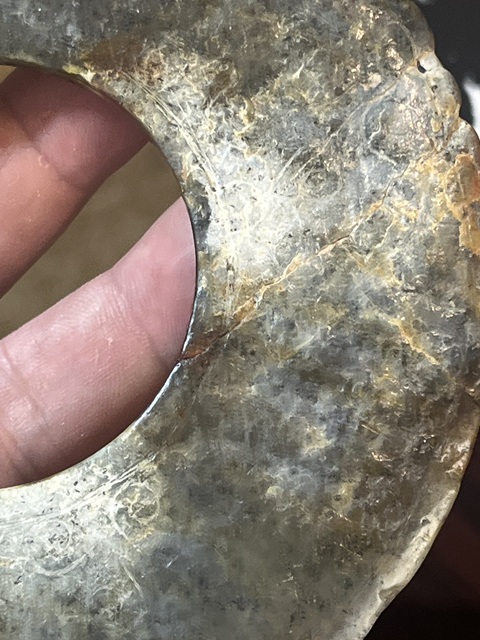 古玩玉器做舊仿漢代“谷紋玉璧”真品鑒賞圖