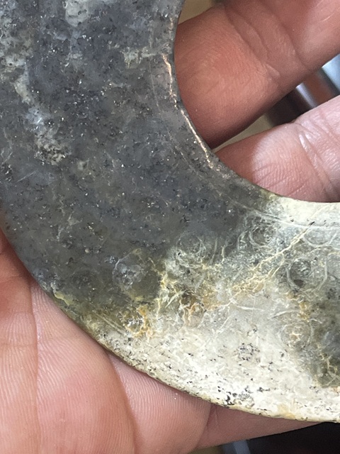 古玩玉器做舊仿漢代“谷紋玉璧”真品鑒賞圖