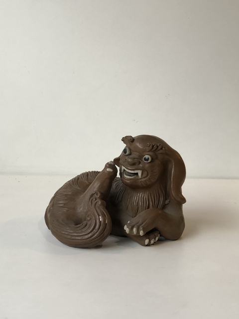 古玩陶瓷紫砂獅子擺件真品鑒賞圖