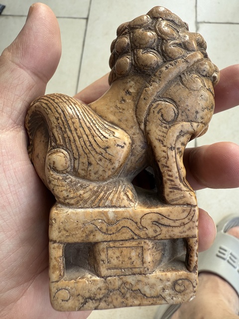 古玩雜項石獅真品鑒賞圖