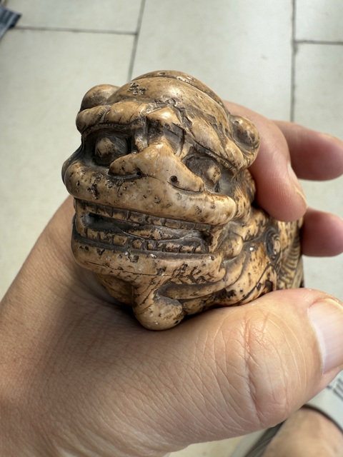 古玩雜項石獅真品鑒賞圖